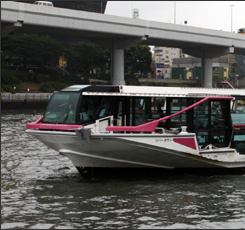 リバータウン 水上バスで東京観光